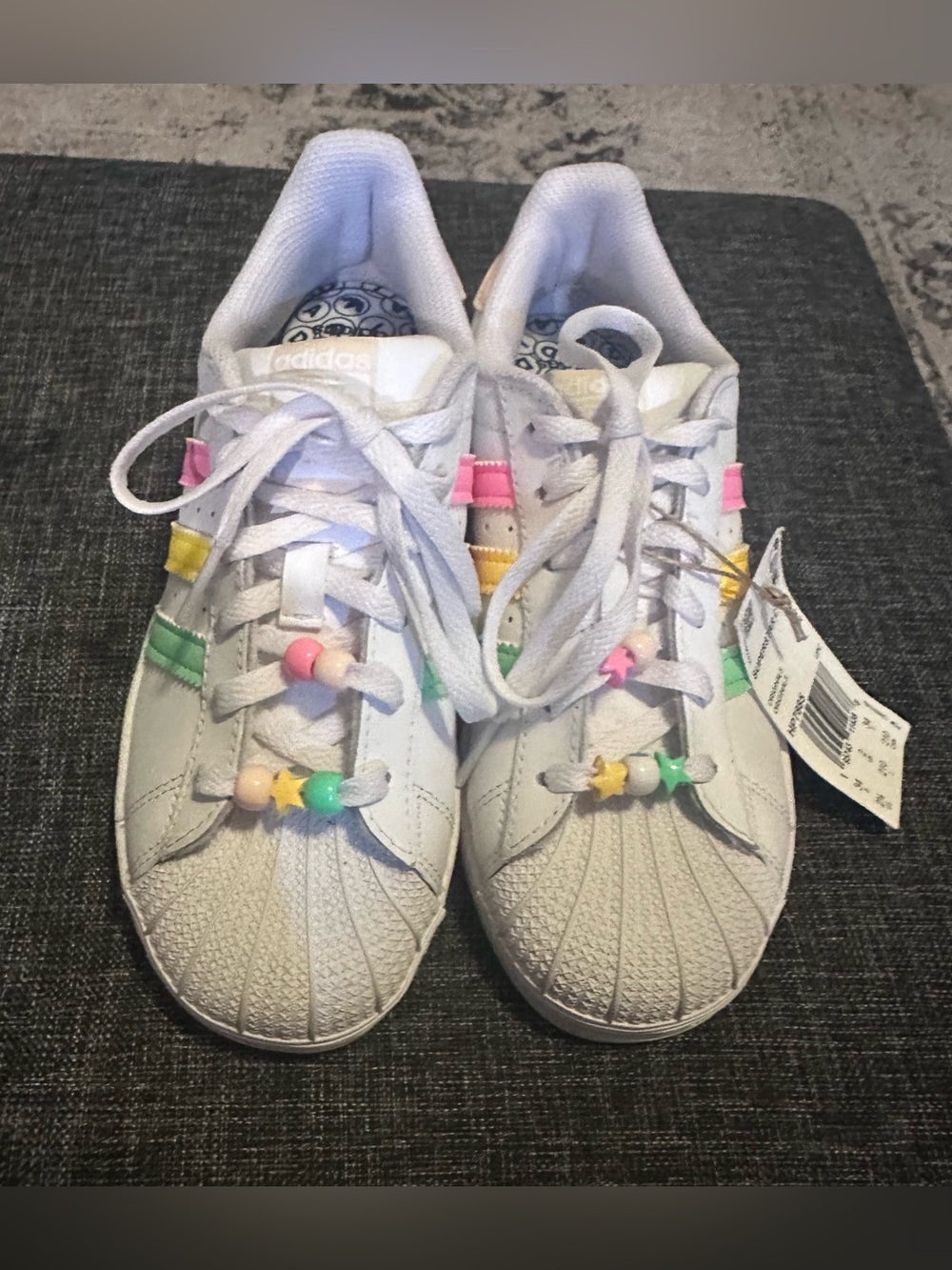 adidas Kids Shell Toe Superstar Colorful Sneakers - Picture 3 of 9